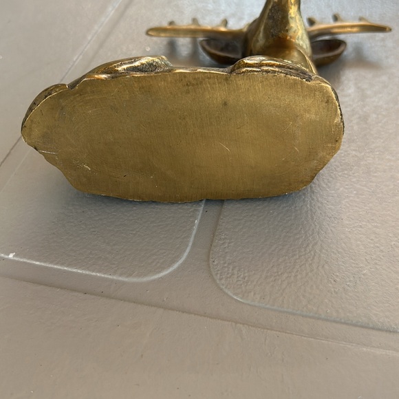 Vintage  Brass Deer Stag Buck Figurine - Picture 5 of 5